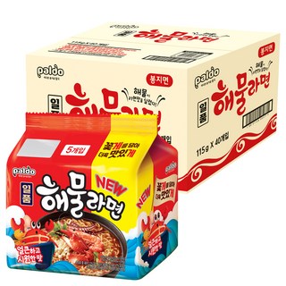 팔도일품 해물라면 115g, 40개 대표 이미지 - 짬뽕라면 추천
