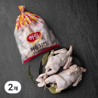 하림 커플치킨 통닭 백숙용 (냉장) 550g 2입, 1.1kg, 2개