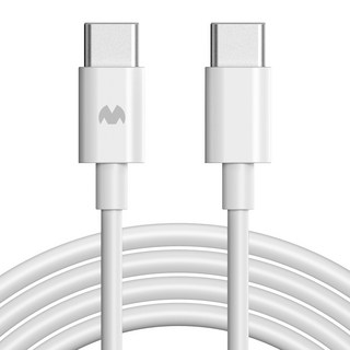 구스페리 c타입 to c타입 60W 고속 충전 케이블, 0.25m, 화이트, 1개