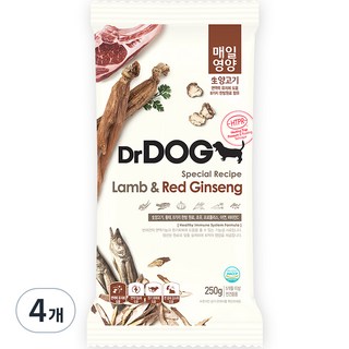 닥터독 강아지 기능성 사료, 면역/항산화, 250g, 4개