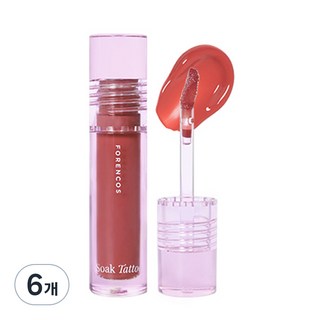 포렌코즈 속타투 립틴트, 09 오로르, 3.1ml, 6개