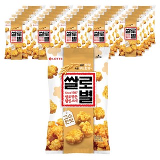 롯데웰푸드 쌀로만든 쌀로별 고소한맛, 78g, 32개