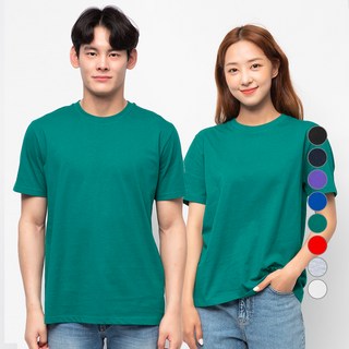 캐럿 남녀공용 베이직 라운드 반팔티 8컬러
