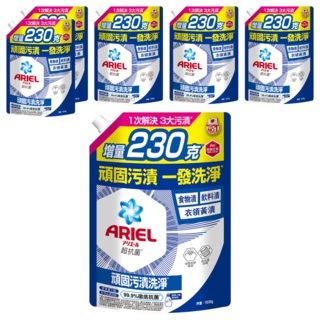 ARIEL 台灣公司貨 超濃縮 新升級 抗菌抗臭去漬型洗衣精補充包, 1.03kg, 6袋