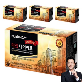 뉴트리디데이 다크 다이어트 아메리카노맛, 135g, 4개