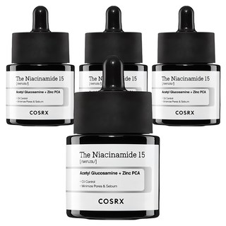 코스알엑스 더 나이아신아마이드 15 세럼, 20ml, 4개 - 진정·미백 효과, 자극 완화, 칙칙함 개선 도움