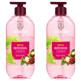 오가니스트 마카다미아 크랜베리 바디워시, 500g, 2개