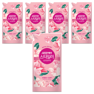샤프란케어 스타일러 섬유탈취제 은은한향 리필, 400ml, 5개