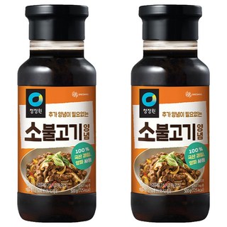 청정원 명가 소불고기 양념, 500g, 2개