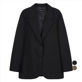 플라스틱아일랜드 여성용 싱글 오버핏 자켓 PQ3WJ462