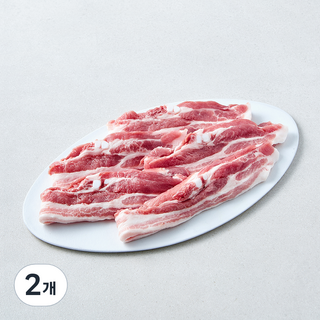 도드람한돈 무항생제 인증 삼겹살 구이용 (냉장), 2개, 500g