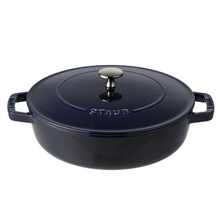 staub Systemera Brasse雙耳鍋, 24cm, 深藍, 1個
