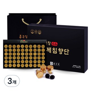 종근당 황제 침향단 + 쇼핑백, 225g, 3개