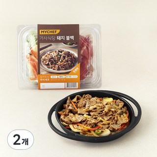 마이셰프 기사식당 돼지 불백 2인분, 664g, 2개