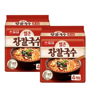 농심 얼큰 장칼국수 103g, 8개