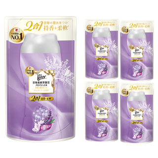 Lenor 蘭諾 台灣公司貨 衣物芳香顆粒香香豆 薰衣草花束, 330ml, 5包