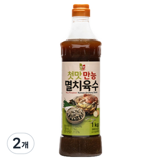 첫맛 만능 멸치육수, 1kg, 2개