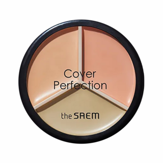 THe SaeM 得鮮 完美三色遮瑕膏, #01米色/綠色/粉色, #01, 1個