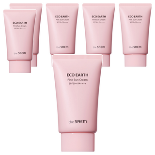 더샘 에코 어스 핑크 선크림 SPF50+ PA++++, 50g, 6개