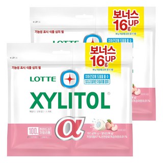 롯데자일리톨 알파 입안촉촉 피치