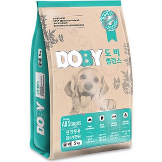 전연령용 도비 밸런스 강아지 건식사료, 곡물, 5kg, 1개 강아지사료