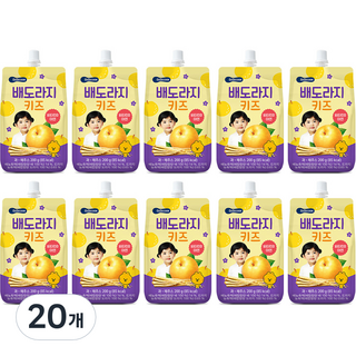 베베쿡 배도라지 키즈 200g, 국산 배+도라지 혼합맛, 20개
