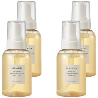 [비건라이프] 아로마티카 퓨어 앤 소프트 여성청결제, 300ml, 4개