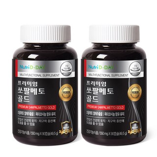 뉴트리디데이 프리미엄 쏘팔메토 골드, 90정, 49.5g, 2개