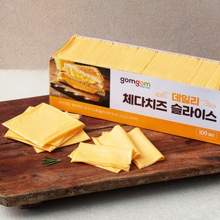 곰곰 체다치즈 슬라이스, 18g, 100개입, 1개
