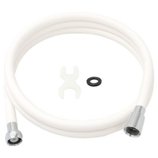 제일바스 물때방지 PVC 샤워호스, 1.5m, 화이트