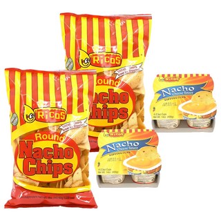 리코스 나쵸 칩 454g + 치즈 소스 100g x 4p 세트, 554g, 2세트