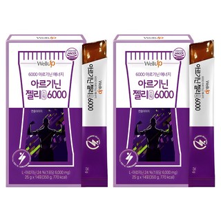 웰업 아르기닌 젤리스틱 6000, 350g, 2개