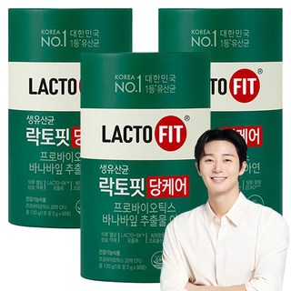 락토핏 당케어 유산균, 120g, 3개