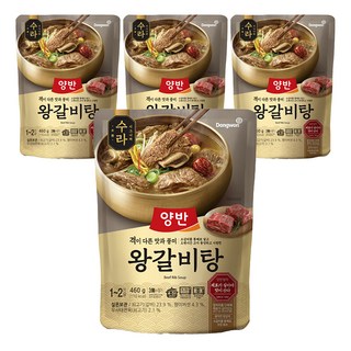 양반 수라 왕갈비탕, 460g, 4개