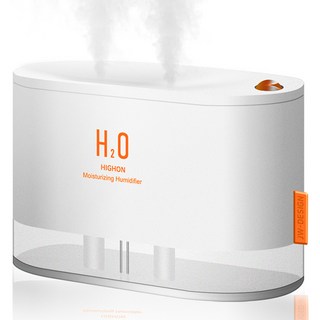 하이온 G14 무선 휴대용 듀얼분사 미니 가습기, 화이트, 화이트
