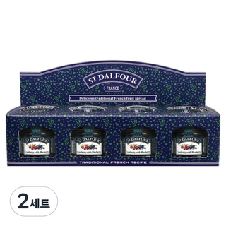 샹달프 미니잼 크랜베리 앤 블루베리 4p 세트 112g, 2세트