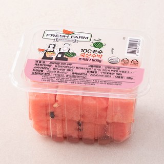 프레쉬팜 간편 수박, 500g, 1개