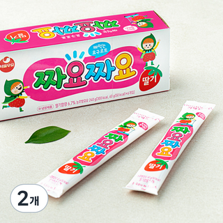 서울우유 짜먹는 요구르트 짜요짜요 딸기, 40g, 6개입, 2개