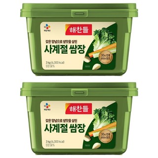 해찬들 사계절 쌈장, 3kg, 2개