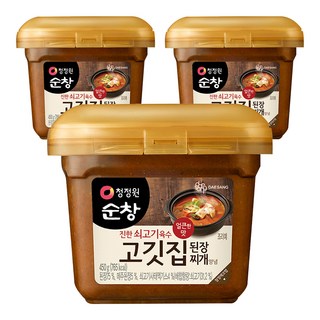 [K쇼핑]청정원 고깃집 된장, 450g, 3개