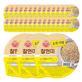 오뚜기 오뚜기밥 찰현미, 210g, 36개 발아현미밥
