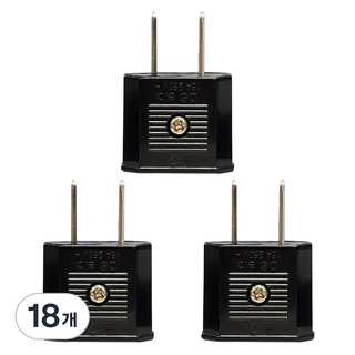 홈플래닛 220V 변환 110V 여행용 어댑터 – 나사형, 블랙, 18개 세트, 43mm 220v 전압변환 홈플래닛 220V 변환 110V 여행용 어댑터 – 나사형, 블랙, 18개 세트, 43mm 220v 전압변환