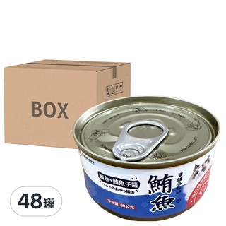 米拓 貓咪罐頭, 鮪魚 + 魚子醬, 80g, 48罐