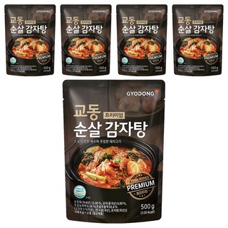 교동식품 교동 프리미엄 순살 감자탕, 500g, 5개