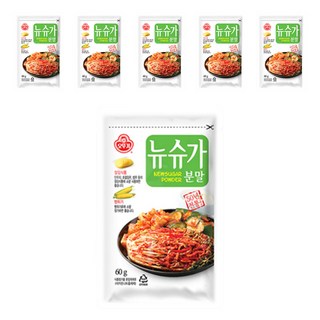 자세히 보기 오뚜기 뉴슈가분말, 60g, 6개
