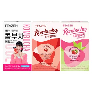 티젠 콤부차 라즈베리 10p + 스트로베리키위 10p + 베리 10p, 5g, 1세트
