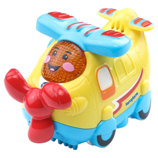 vtech 偉易達 嘟嘟聲光互動車 飛機 聲光互動 趣味啟發 兒童玩具, 1個