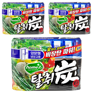 홈즈 탈취탄 양문형 냉장고용 본품, 240g, 3개