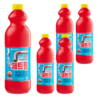 홈스타 파워액션 제트펑 배수구세정제, 1L, 5개