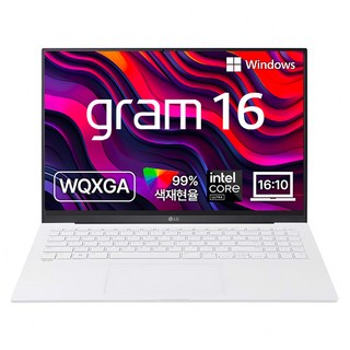 LG전자 2024 그램 16 코어Ultra5 인텔 Arc, 스노우화이트, 512GB, 16GB, WIN11 Home, 16Z90S-GAFWK